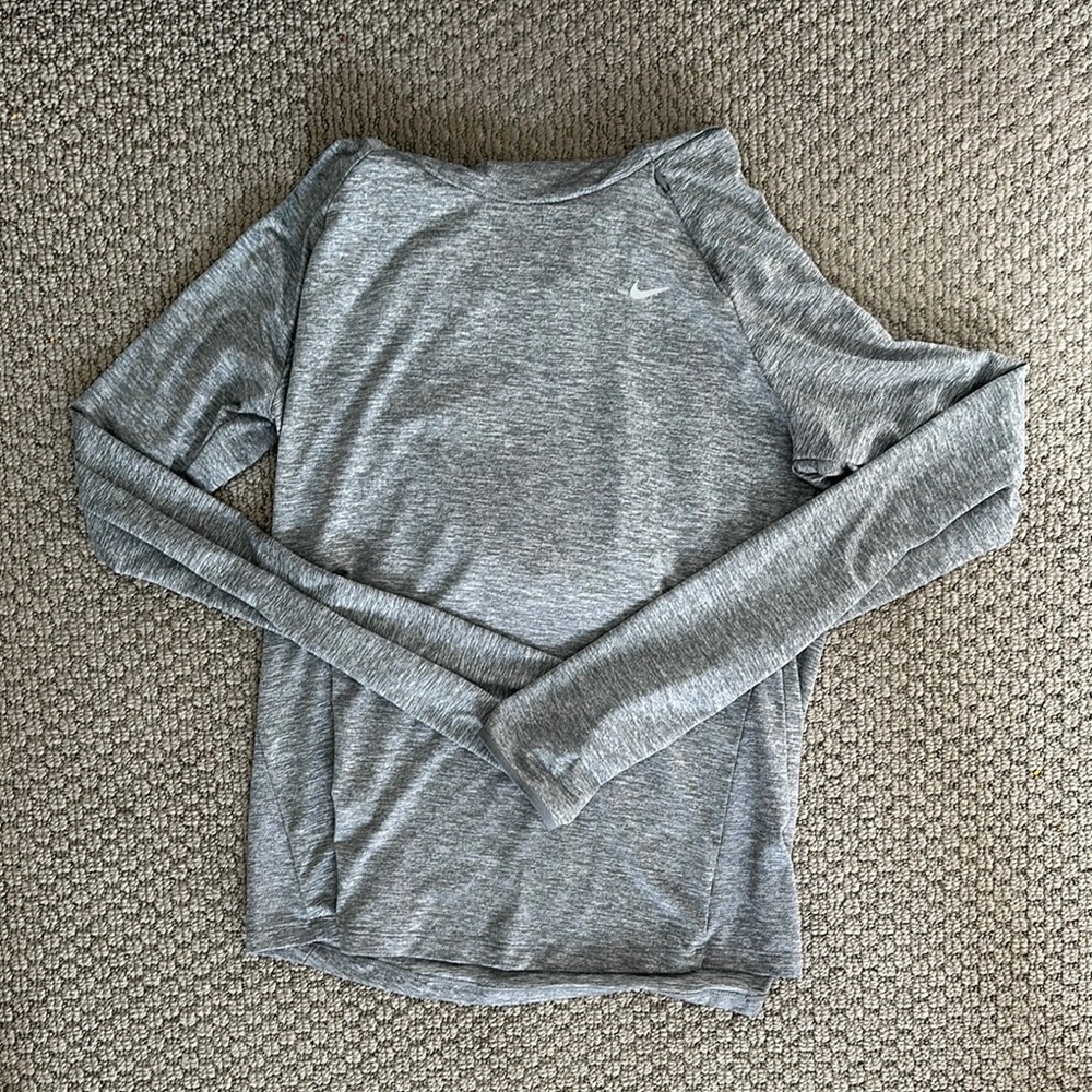 Nike Heather Gray Performance Top